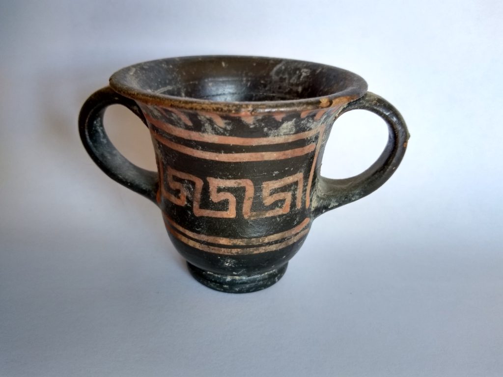 An authentically ancient drinking cup.